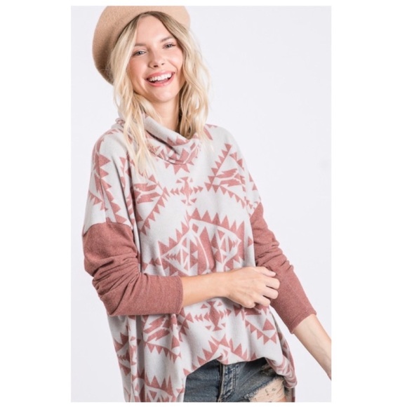 Aztec print long sleeve - Picture 3 of 4